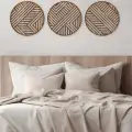 Bohem Ahşap Duvar Dekorasyonu 3lü set 25 cm
