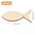 Boyanabilir Ahşap Balık 4x2 Cm 100 Adet
