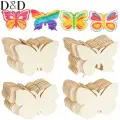 Boyanabilir Ahşap Kelebek 6x6 Cm 100 Adet