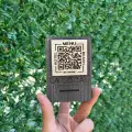 Cafe Restaurantlar için Ahşap Qr Menu