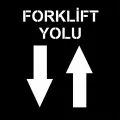 Çift Yönlü Forklift Yolu Zemin Boyama Şablonu 3 mm Ham MDF