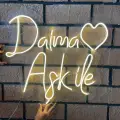 Daima Aşk Ile Yazılı Neon Led