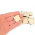 Dekoratif Ahşap Kare 5x5 cm 50 Adet