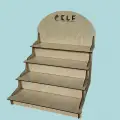 Dekoratif Ahşap Ürün Teşhir Standı 45x30 MDL5