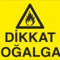 Dikkat Doğalgaz Levhası