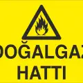 Doğal Gaz Hattı Levhası