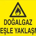 Doğalgaz Ateşle Yaklaşma Levhası