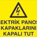 Elektrik Panosu Kapaklarını Kapalı Tut Levhası