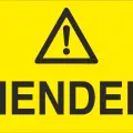 Hendek Uyarı Levhası