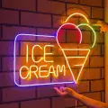 İce Cream Neon Led Dondurma Tabelası