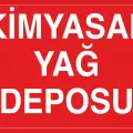 Kimyasal Yağ Deposu Levhası