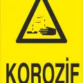 Korozif Madde Levhası