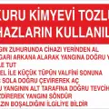 Kuru Kimyevi Tozlu Cihazların Kullanılışı Levhası
