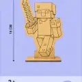 Minecraft Temalı Ahşap Boyama