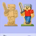 Minecraft Temalı Ahşap Boyama