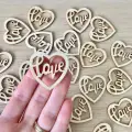 Rustik Love Yazısı 3,5 Cm Lazer Kesim