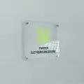 Şeffaf Pleksi Kapı Ve Duvar Tabelası