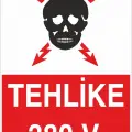 Tehlike 380 V Elektrik Levhası