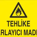 Tehlike Parlayıcı Madde Levhası