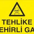 Tehlike Zehirli Gaz Levhası
