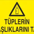 Tüplerin Başlıklarını Tak Levhası Basınçlı Gaz Tüpü Güvenliği