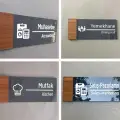 Wooden Seri Yönlendirme Tabela Levha