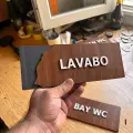 Wooden Seri Yönlendirme Tabela Levha MDL 2