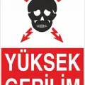 Yüksek Gerilim Levhası Elektrik İş Güvenliği