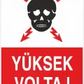 Yüksek Voltaj Levhası Elektrik İş Güvenliği