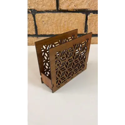 Ahşap Mutfak Peçeteliği 15x13 cm