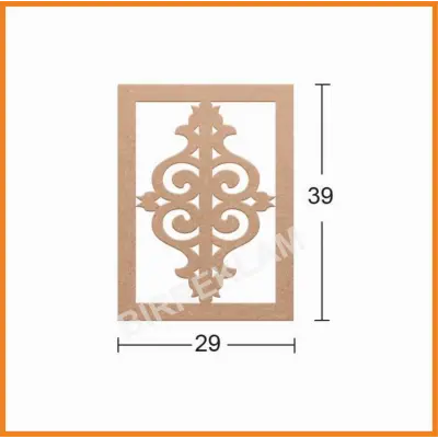 Boyanabilir Dekoratif Desen Duvar Dekorasyonu 39x29 cm mdl7