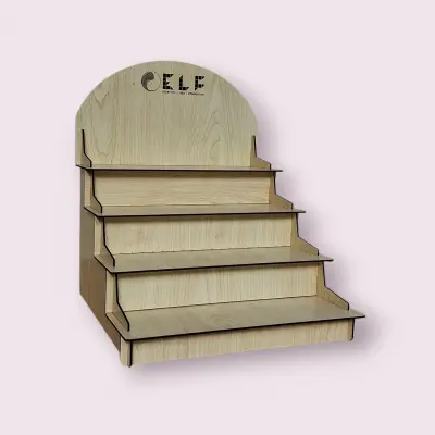 Dekoratif Ahşap Ürün Teşhir Standı 45x30 MDL5