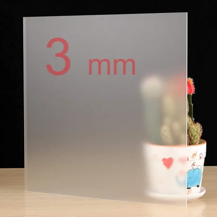 3 mm Akrilik Buzlu Pleksi Levha Özel Ebat