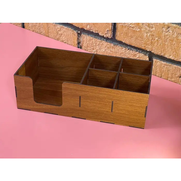 Ahşap Cafe Restoran Oteller için Masa Üstü Peçetelik 30x16