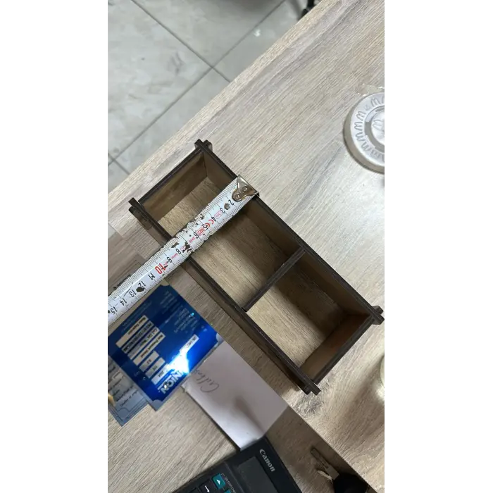 Ahşap Cafe Restoran Oteller için Masa Üstü Peçetelik Logolu MDL 8