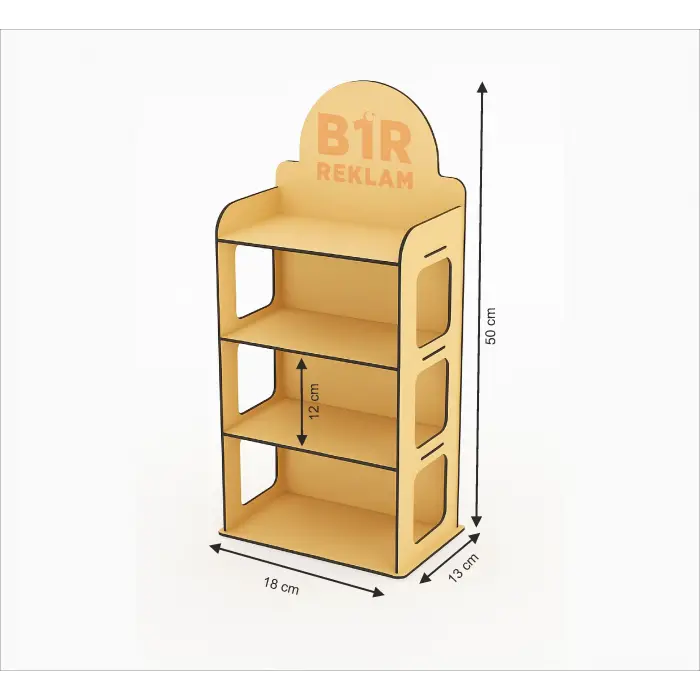 Ahşap Teşhir Ürün Standı Mdl 7