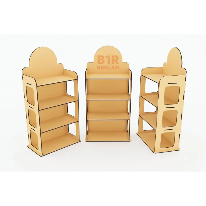 Ahşap Teşhir Ürün Standı Mdl 7