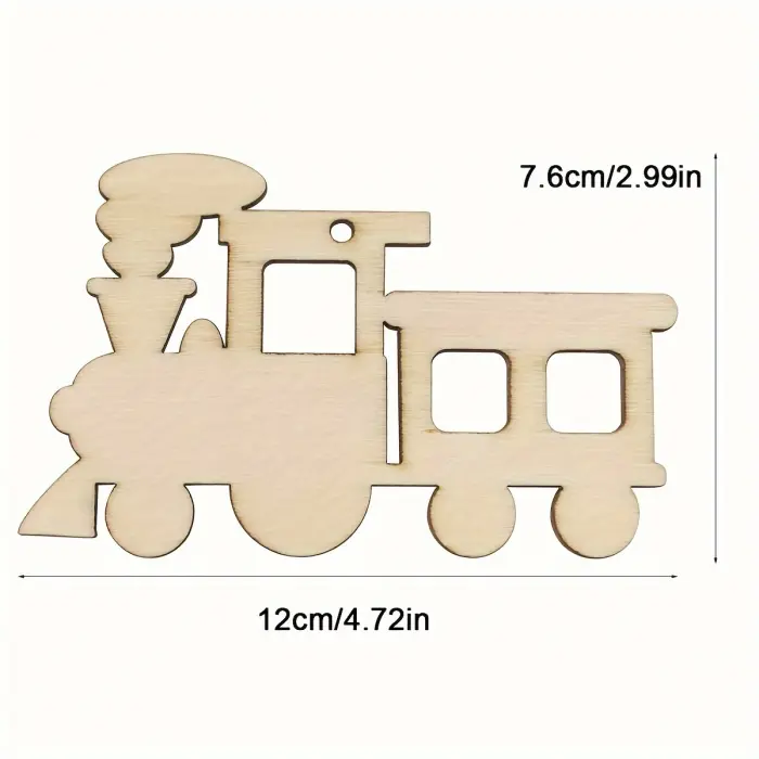Boyanabilir Ahşap Tren