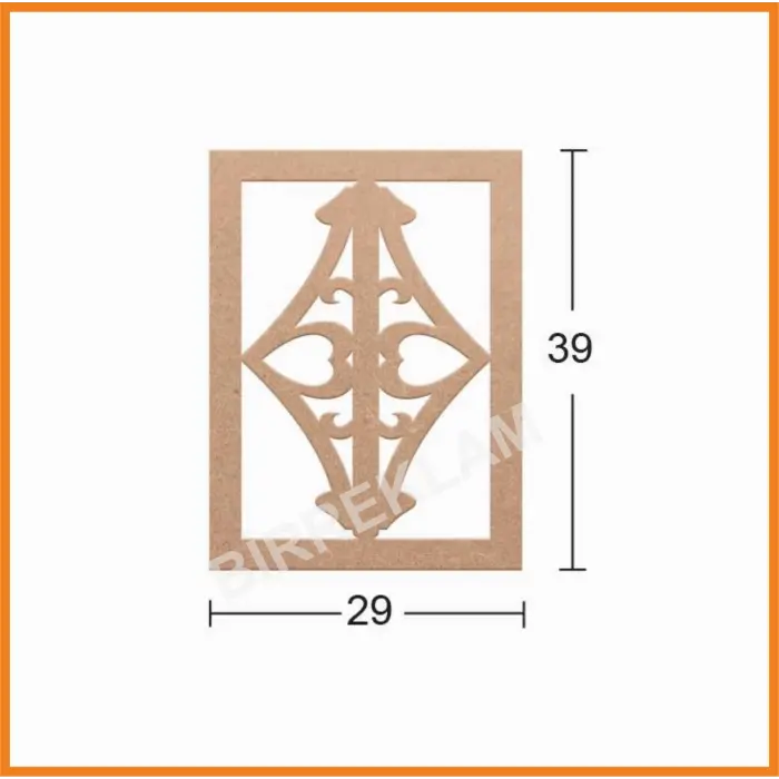 Boyanabilir Dekoratif Desen Duvar Dekorasyonu 39x29 cm mdl5