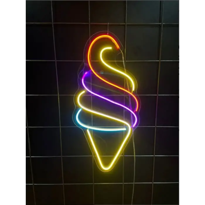 Neon Led Dondurma Külahı