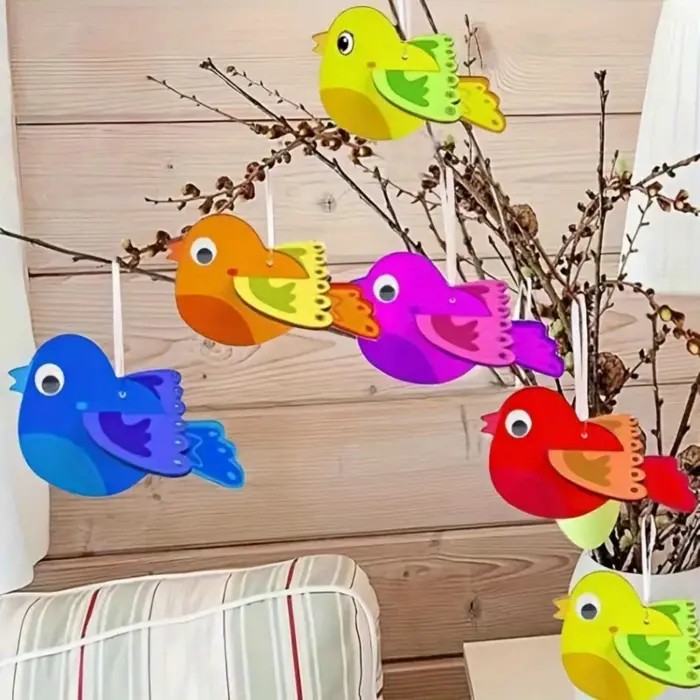 Sevimli Kuş Ahşap Etkinlik Boyama Okul Aktivite Sanat 1 Adet