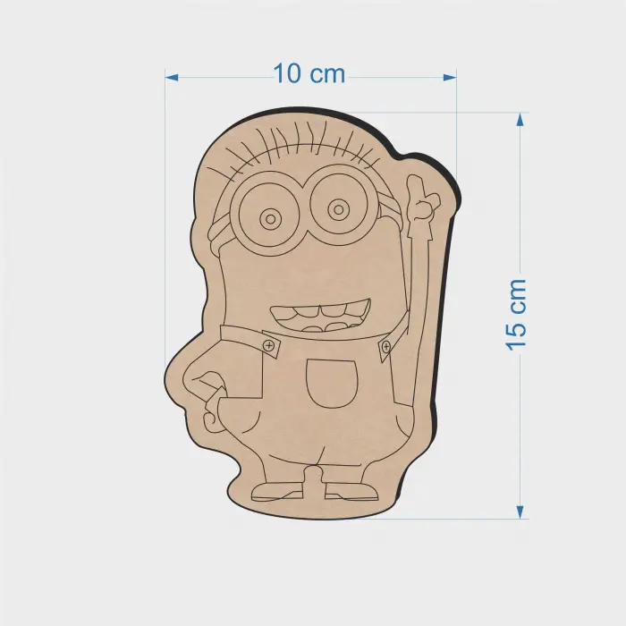 Sevimli Minion Ahşap Boyama Anaokul Etkinlik