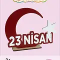 23 Nisan Ahşap Boyama Seti Ay Yıldız & Bayrak Figürlü