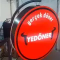 360 Derece Dönen Konsollu Dış Mekan Fener Tabela Işıklı
