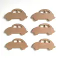 6lı Mini Araba Seti Boyanabilir Ham 3 Mm Mdf
