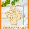 Ahşap Boyanabilir Dekoratif Çiçek Buketi Boyama Bahar Dekorasyonu Aktivite Kreş