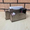 Ahşap Cafe Restoran Oteller için Masa Üstü Peçetelik Logolu