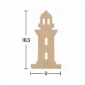 Ahşap Deniz Feneri 16x9 cm okul etkinlik