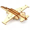 Ahşap Kendin Yap 3D Maket Savaş Uçağı Puzzle