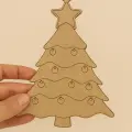 Ahşap Yılbaşı Süsü Boyama Okul Dıy Etkinlik Aktivite Sanat 15 Cm